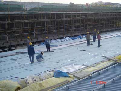 國家會(huì)議中心戶外施工現(xiàn)場全景探析